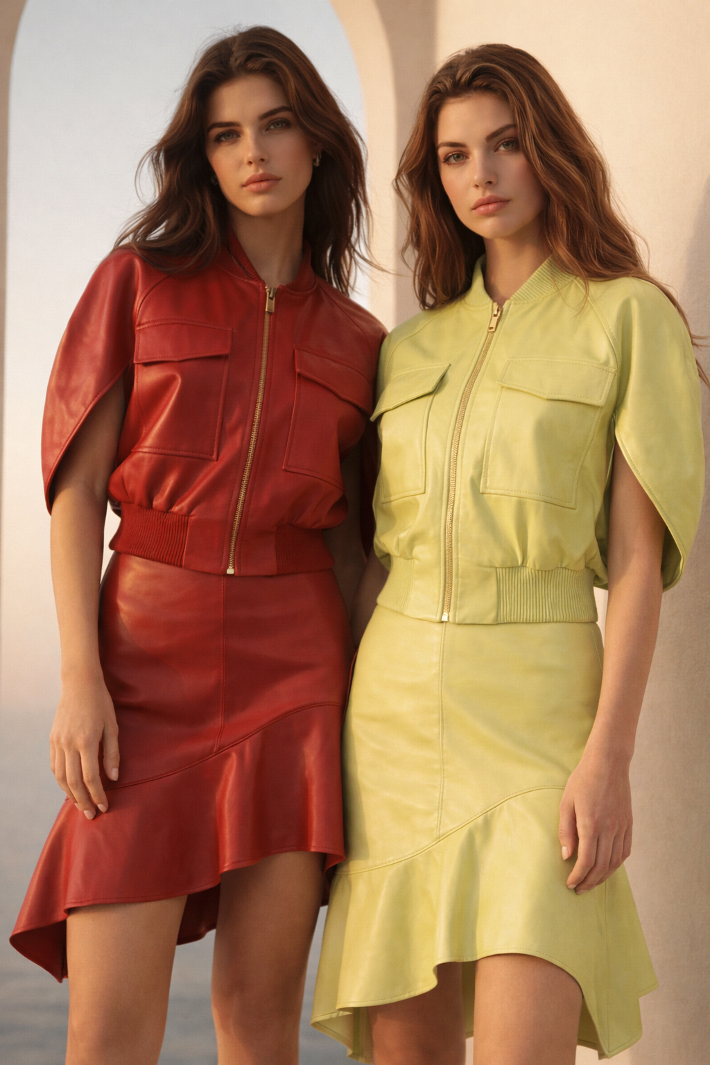 Saia em Pele Curta Amarelo - SAHOCO 5