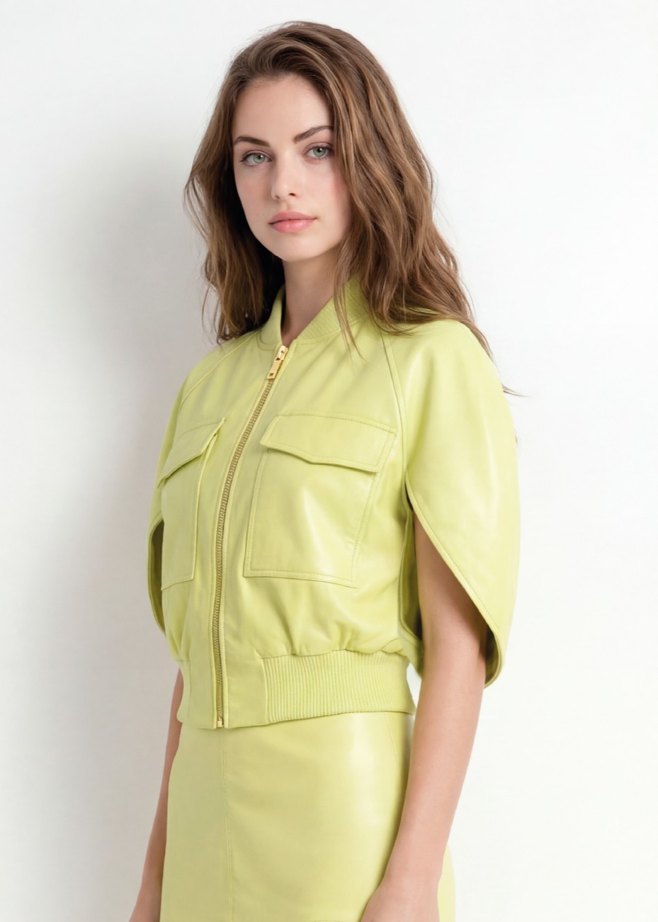 Casaco em Pele Amarelo - SAHOCO  3