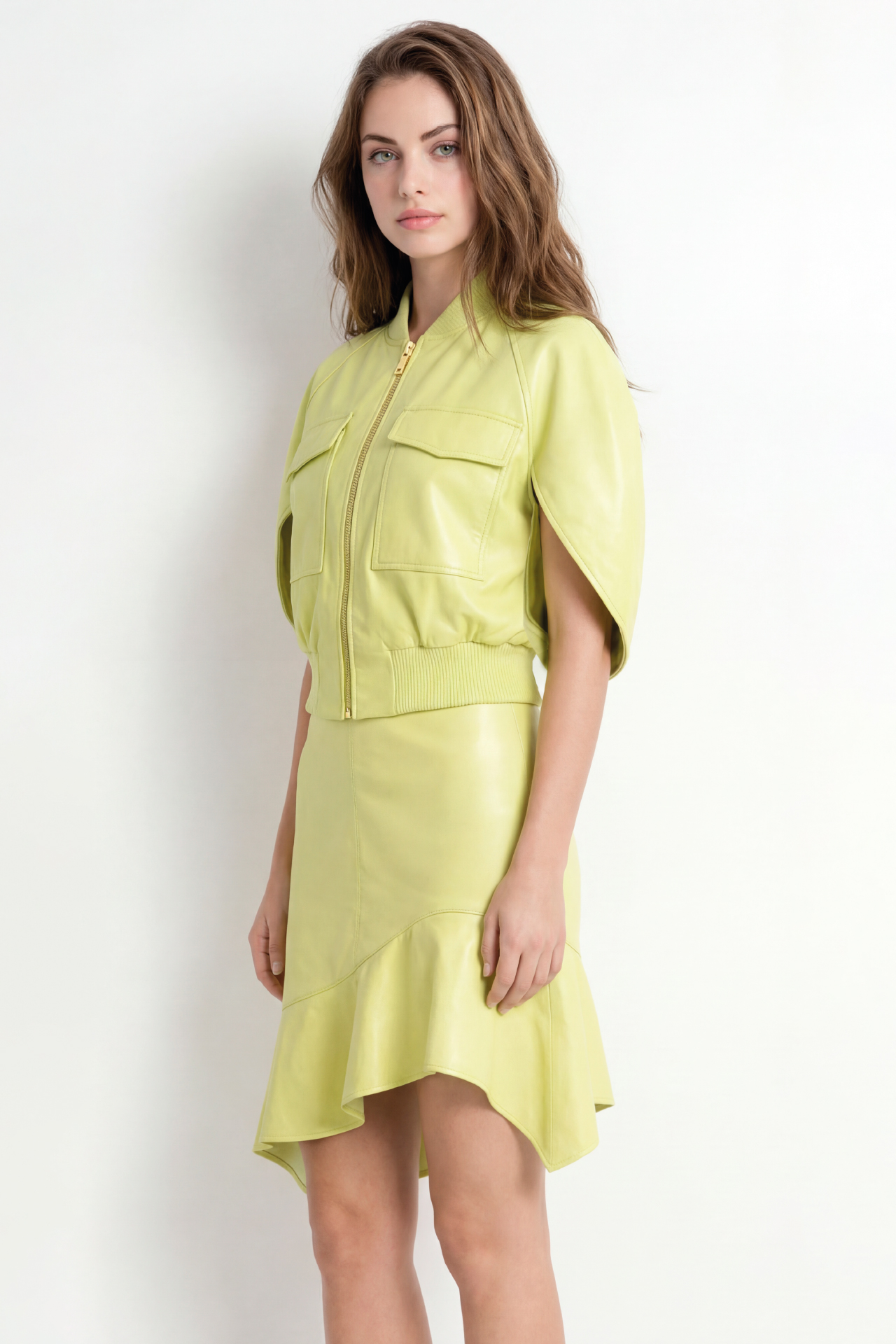 Saia em Pele Curta Amarelo - SAHOCO 3