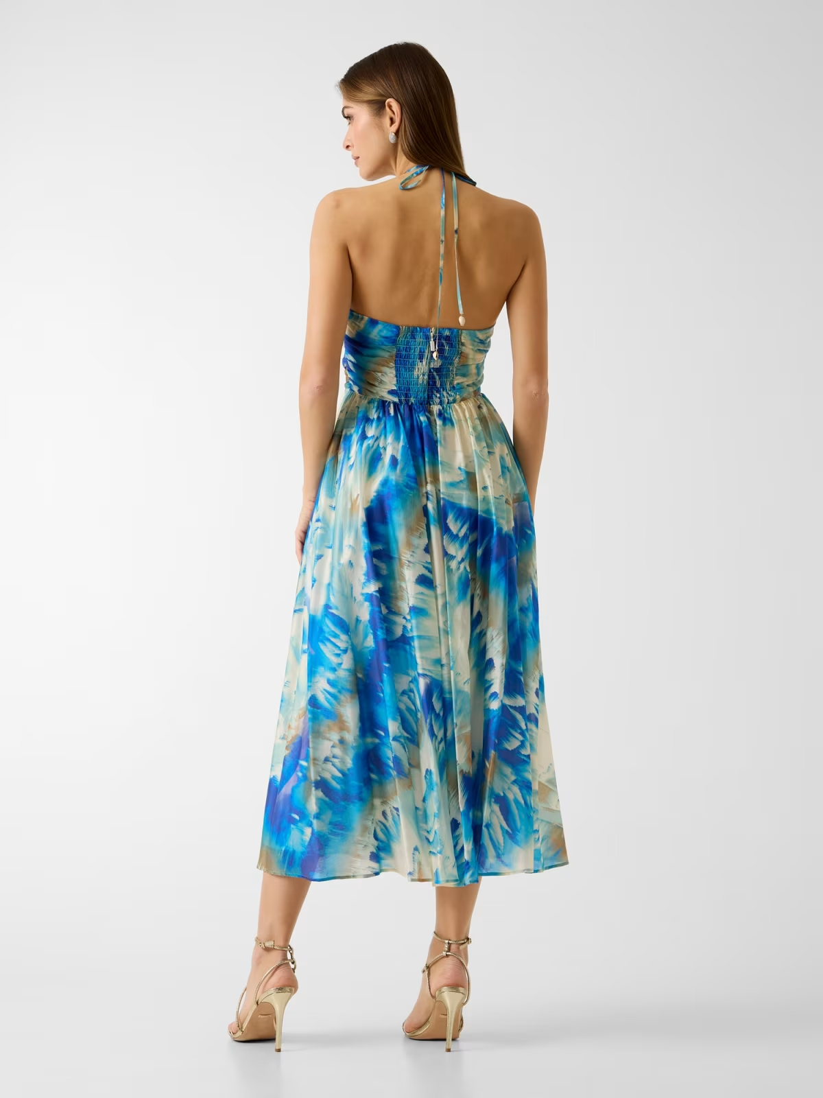 Vestido Comprido KAT Azul Estampado - Guess Marciano  2