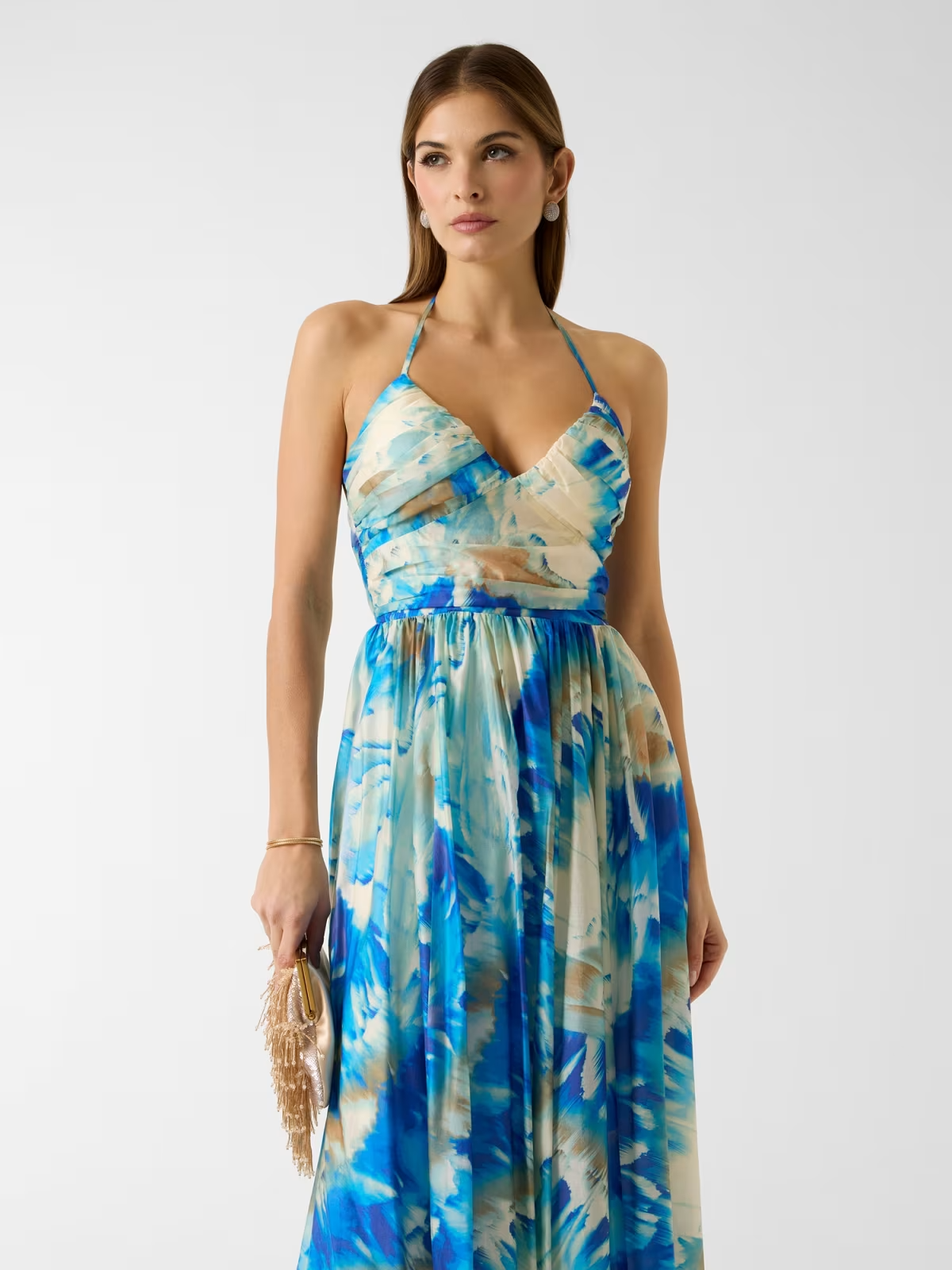 Vestido Comprido KAT Azul Estampado - Guess Marciano  3