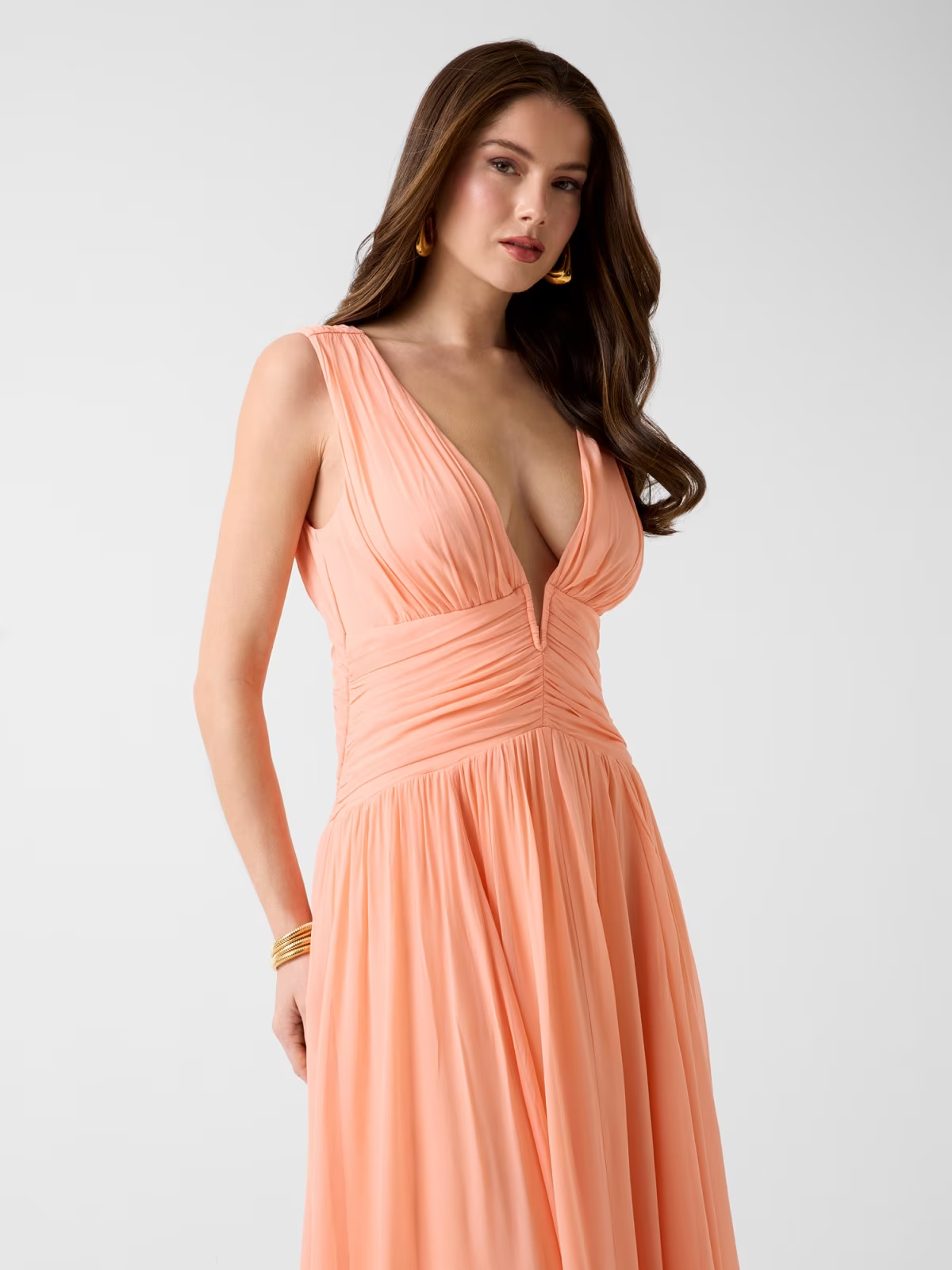 Vestido Comprido ADELA Salmão - Guess Marciano 2