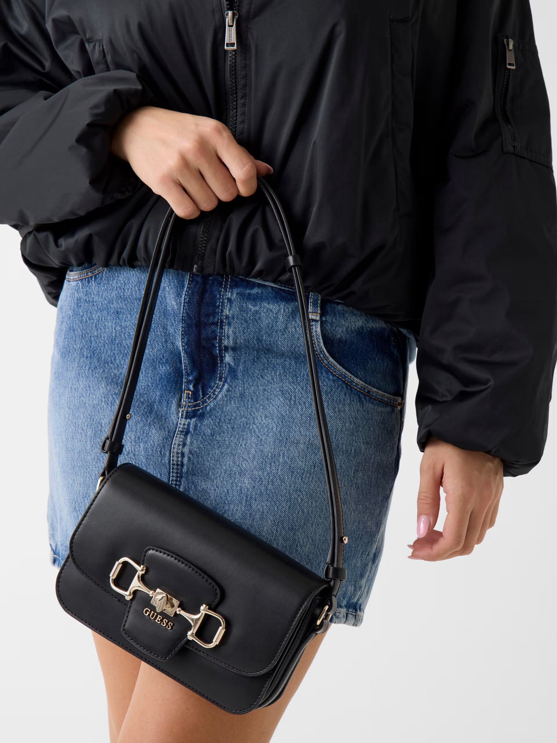 Crossbody Pequena JANIE Preto - Guess 2