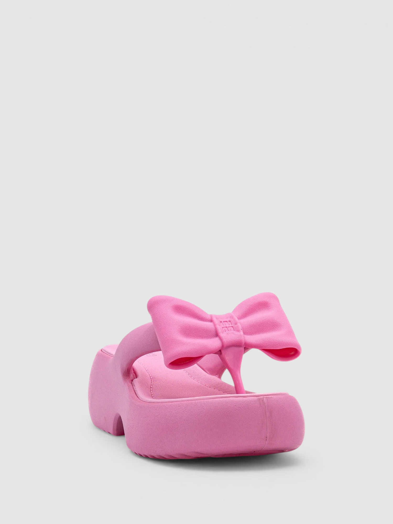 Chinelos de Platafoma Free Fuzzy Rosa - Melissa  3