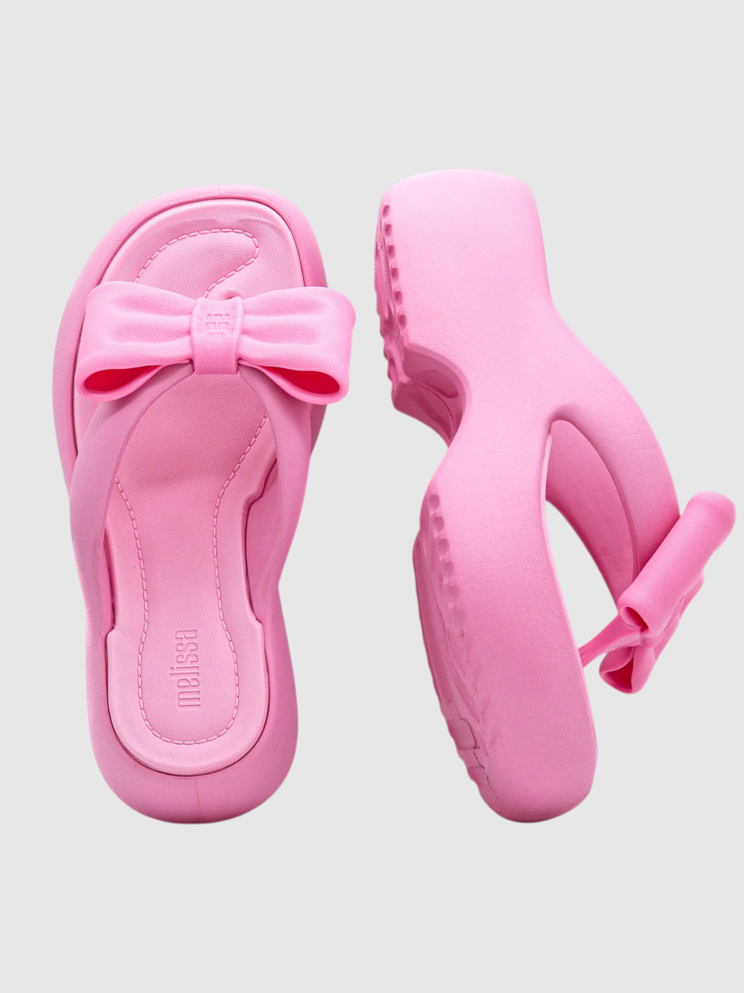 Chinelos de Platafoma Free Fuzzy Rosa - Melissa  4