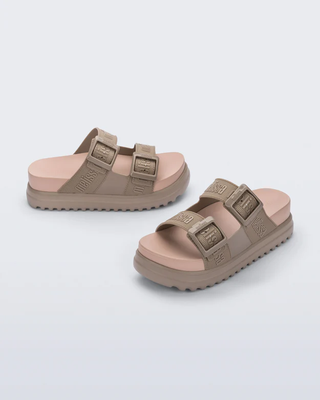 Chinelos Cozy M Lover Plataforma Taupe - Melissa  2