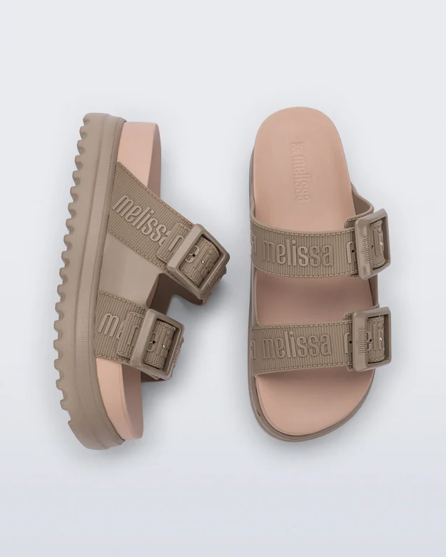 Chinelos Cozy M Lover Plataforma Taupe - Melissa  3