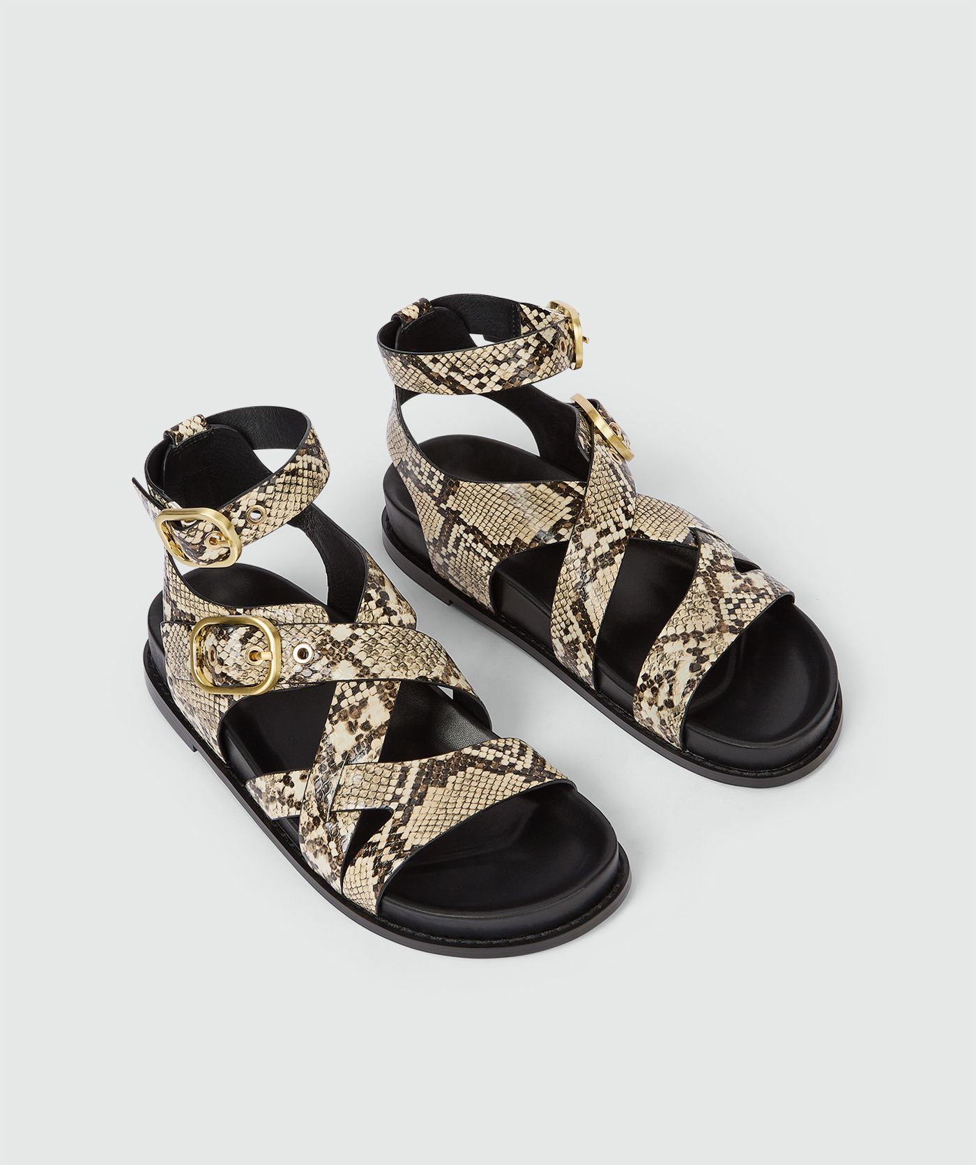 Sandália com Tiras SERENA Cobra - Josh V  4