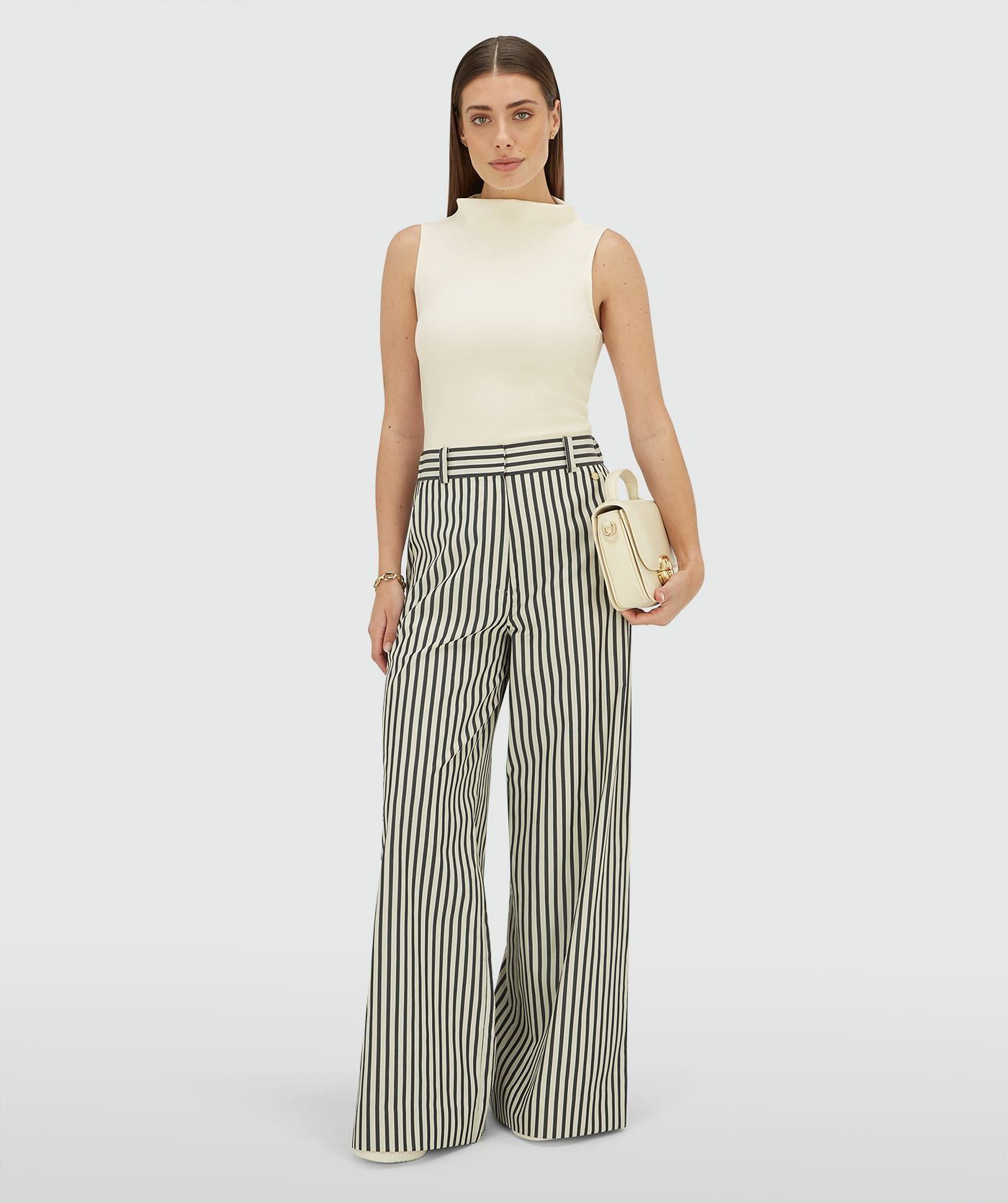 Calças Largas ODESSA Riscas Azul - Josh V  3