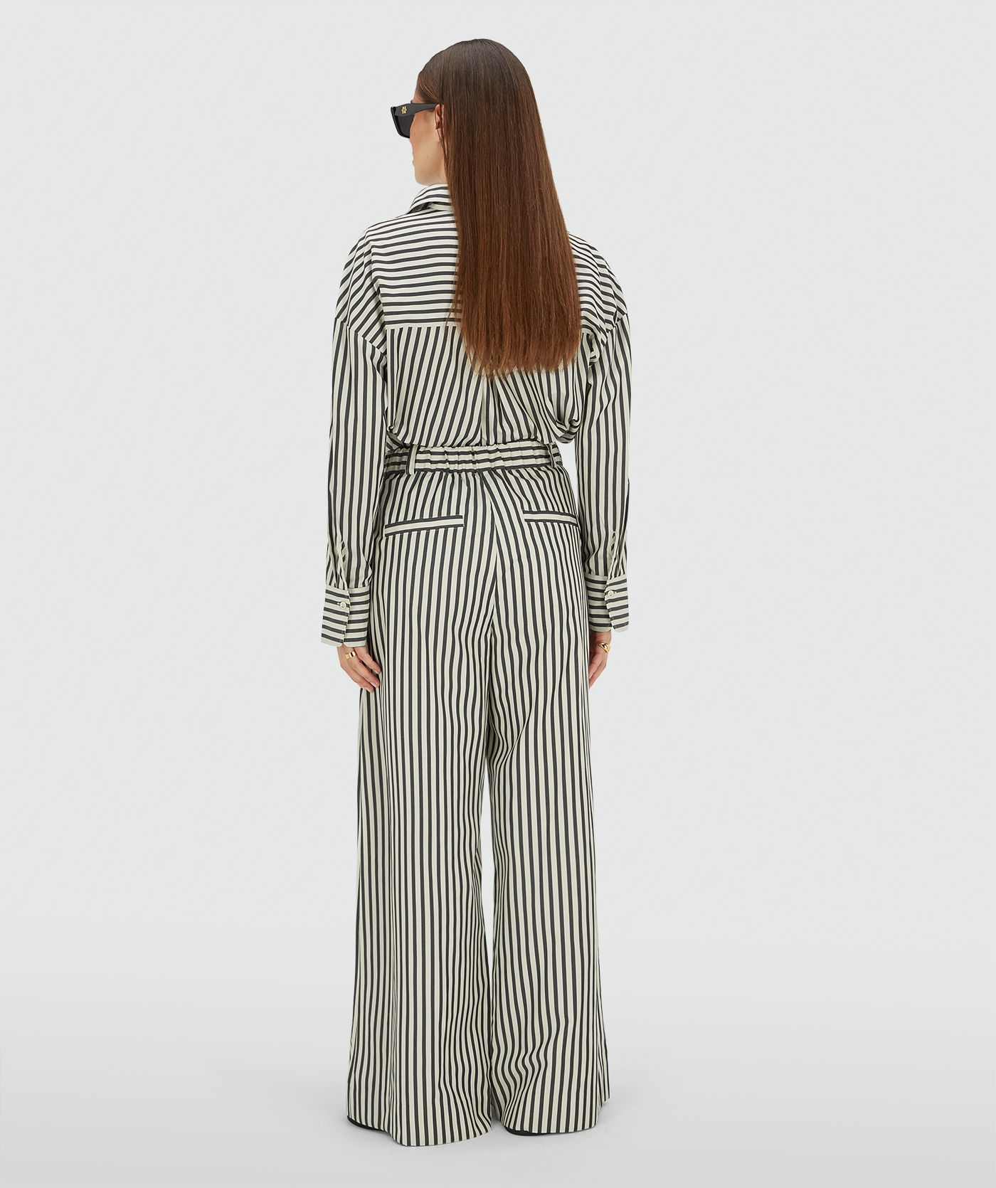 Calças Largas ODESSA Riscas Azul - Josh V  4