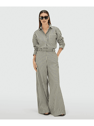 Calças Largas ODESSA Riscas Azul - Josh V 