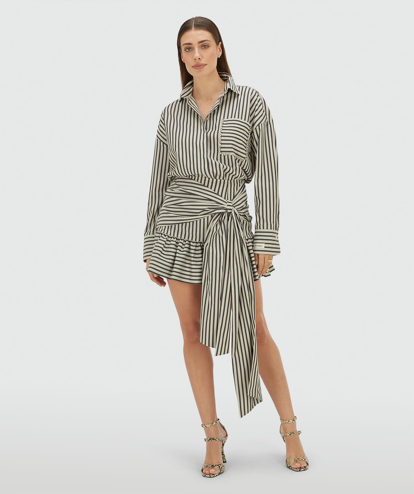 Saia Curta com Laço Riscas Azul - Josh V 2