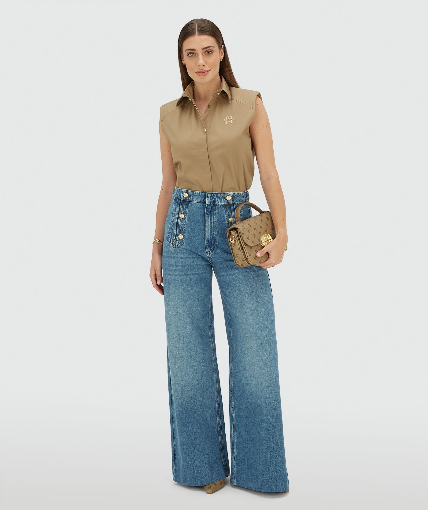 Camisa de Cavas SUSIE Verde - Josh V  3