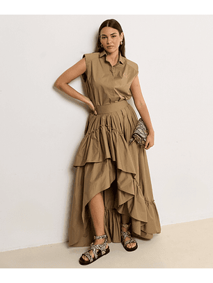 Camisa de Cavas SUSIE Verde - Josh V 