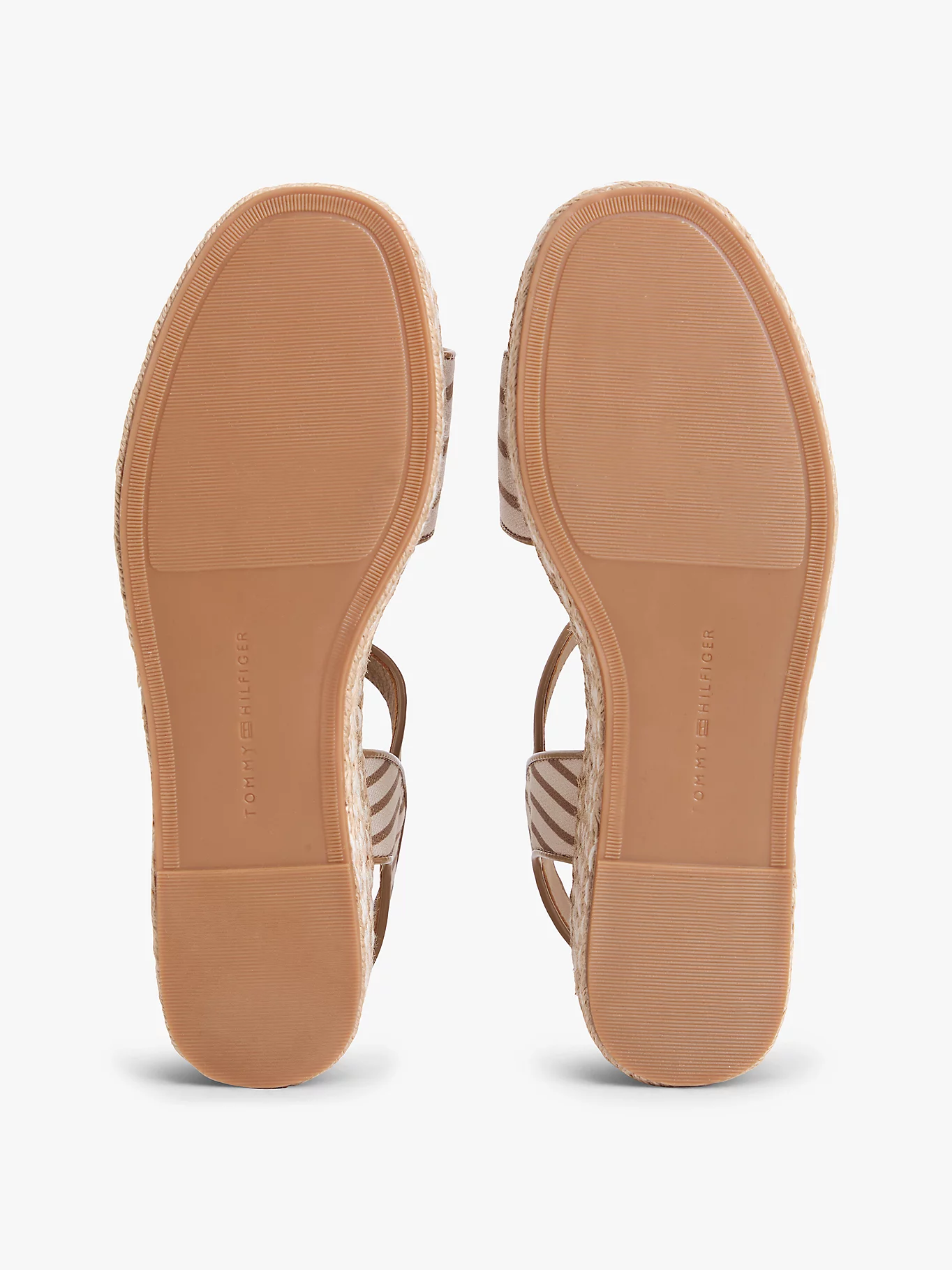 Sandália de Cunha 9284 Riscas Bege - Tommy Hilfiger 4