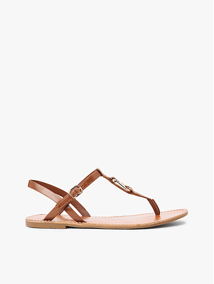 Sandália Rasteira Enfiar no Dedo Camel - Tommy Hilfiger