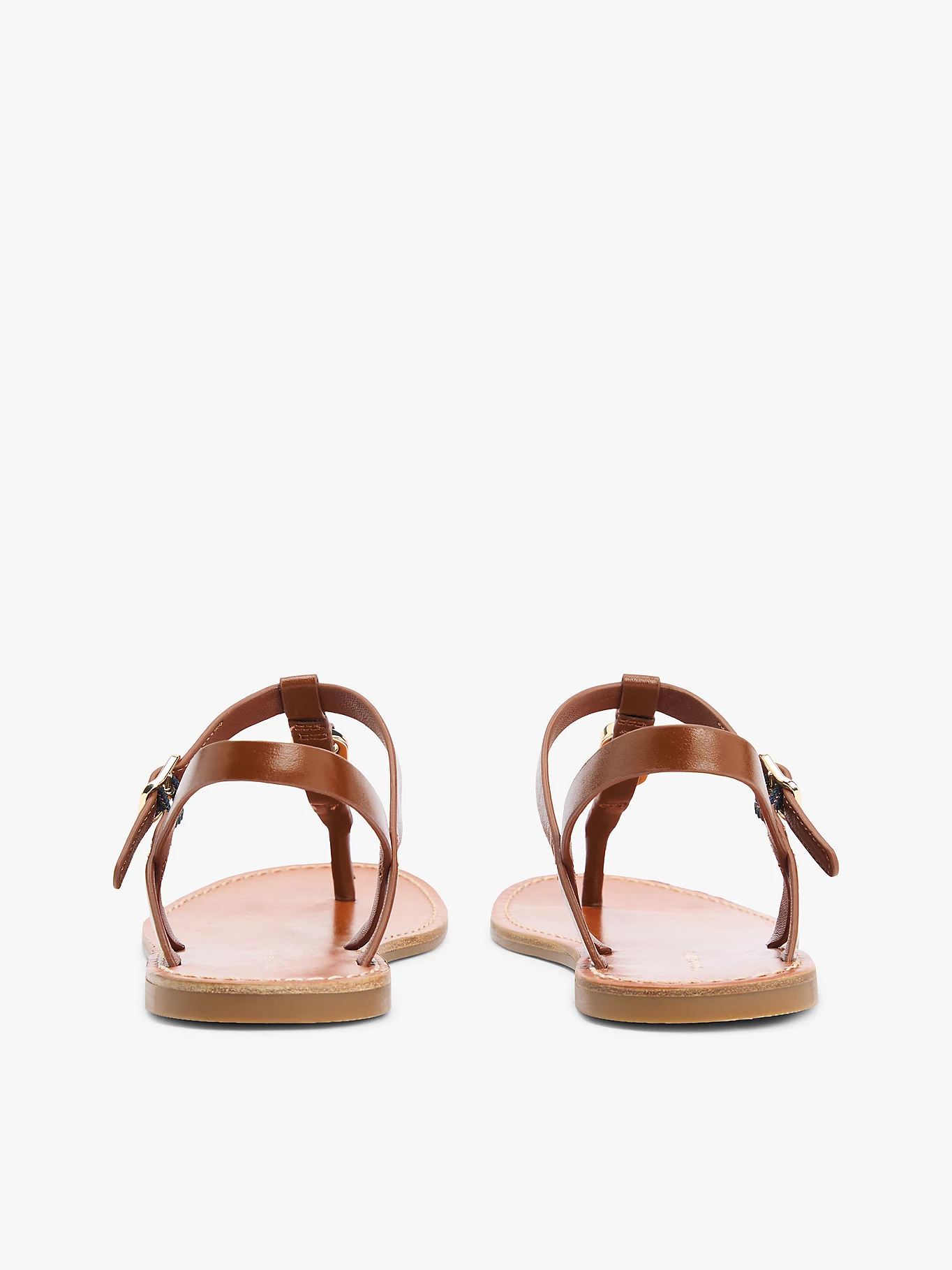 Sandália Rasteira Enfiar no Dedo Camel - Tommy Hilfiger 3