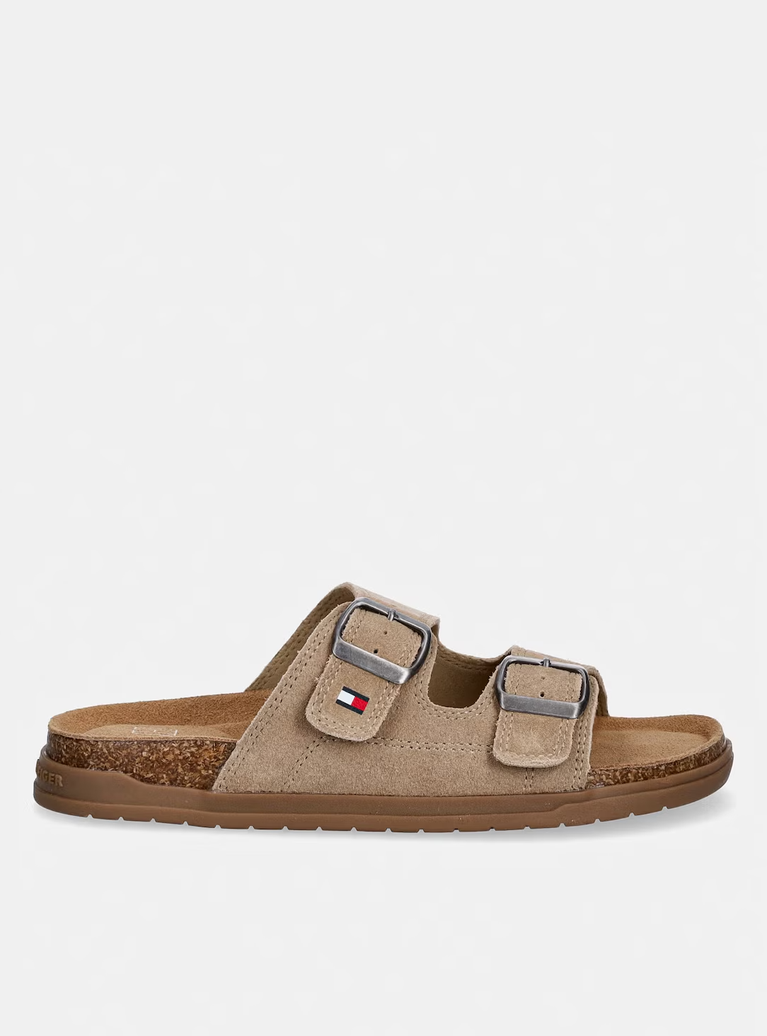 Chinelo FRANCIS em Pele Bege - Tommy Hilfiger 1