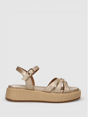 Sandália de Plataforma ERIKA Dourado - Tommy Hilfiger