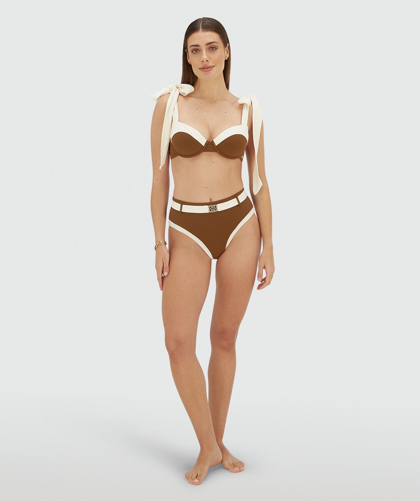 Biquíni Completo SOLANGE + KALILA Castanho - Josh V  2