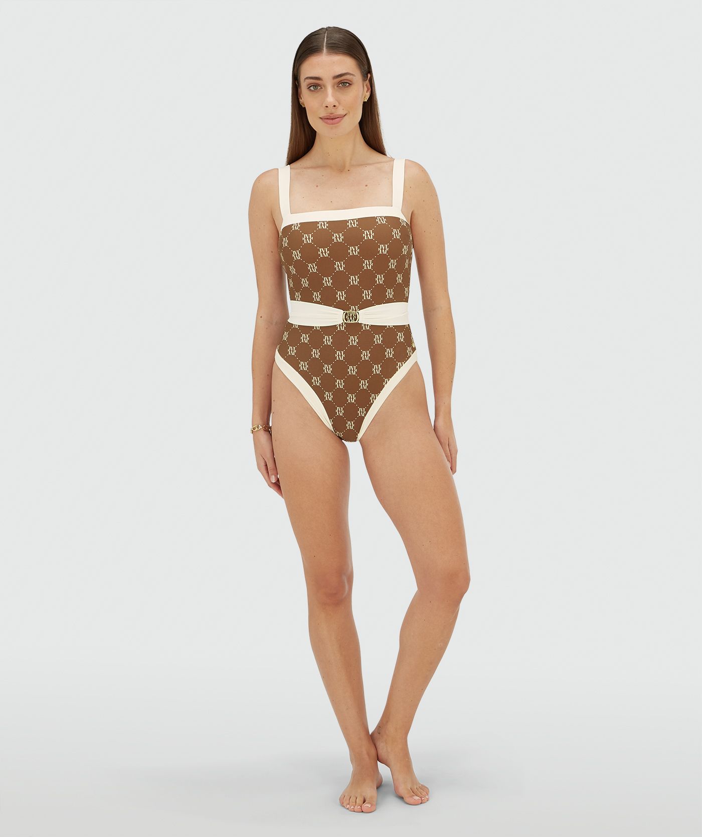 Fato de Banho MILA Logo Castanho - Josh V  2