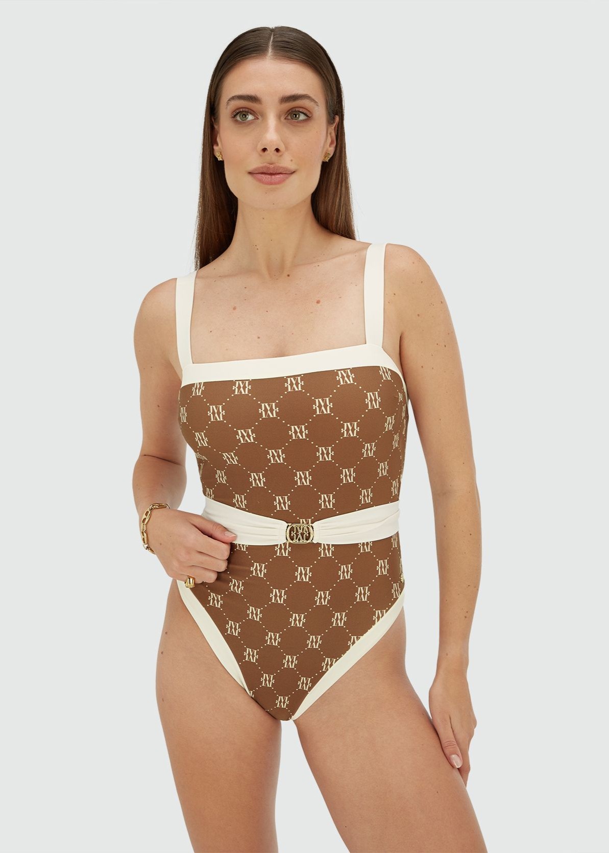 Fato de Banho MILA Logo Castanho - Josh V  1