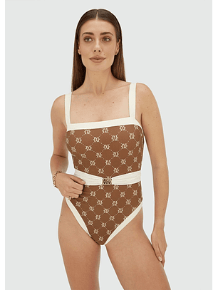 Fato de Banho MILA Logo Castanho - Josh V 