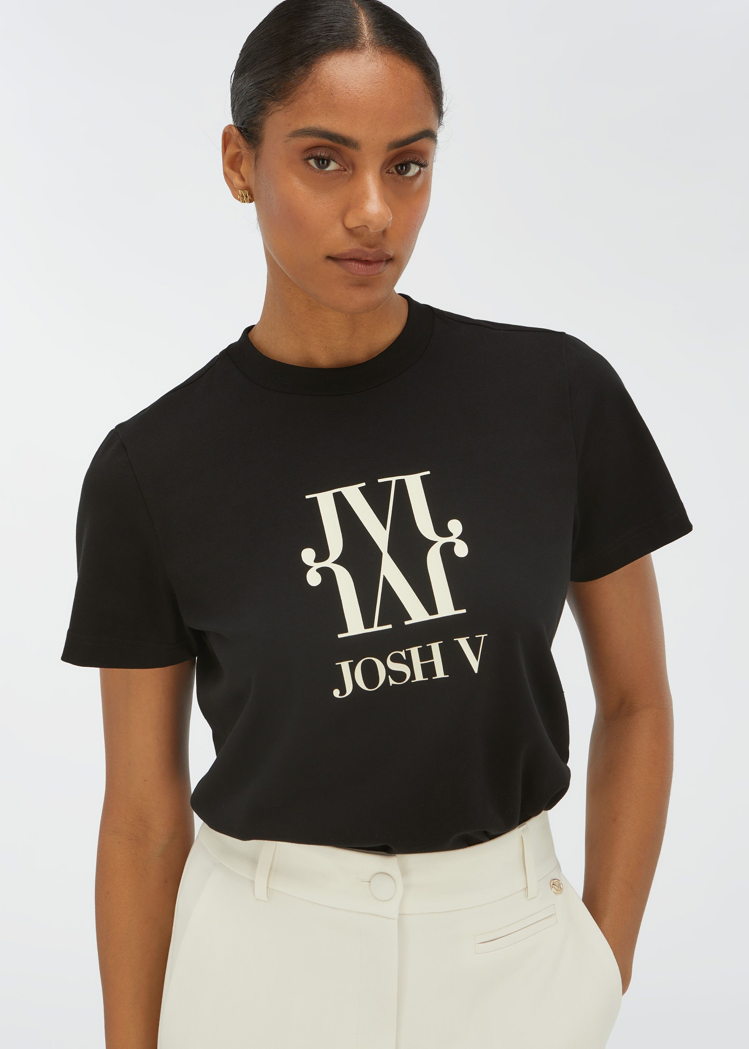 T-shirt DORIE Monogram Preto - Josh V 1