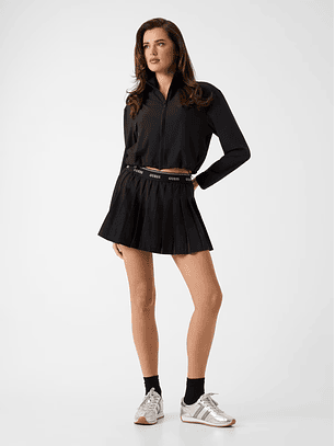 Saia Curta Plissada SELENE Preto - Guess