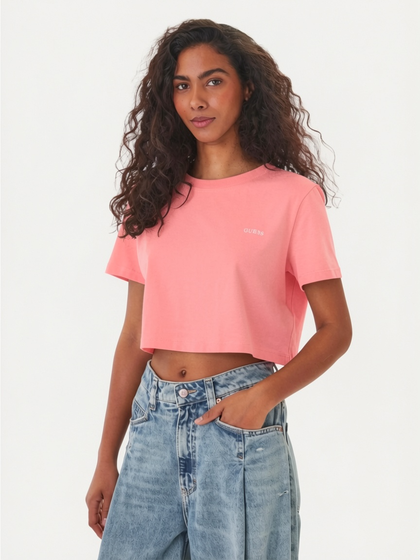 T-shirt Curta SELENE Coral - Guess 2