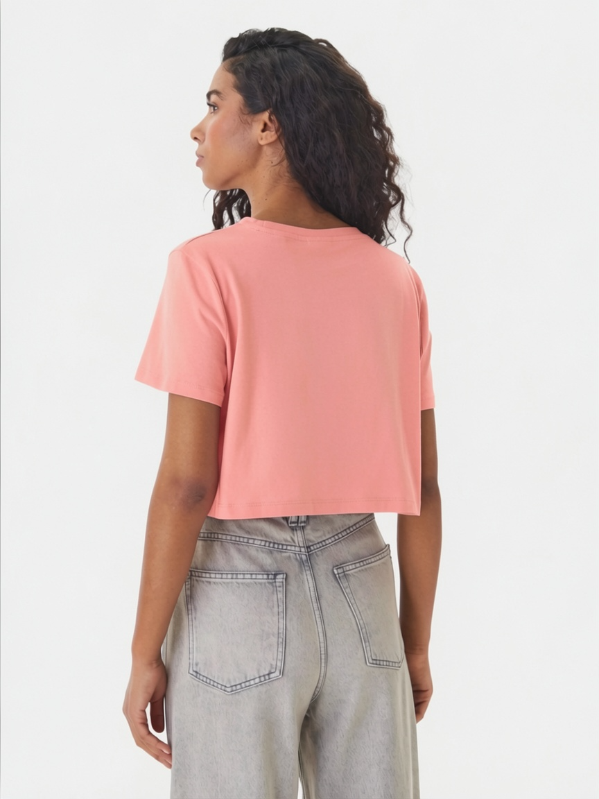 T-shirt Curta SELENE Coral - Guess 3