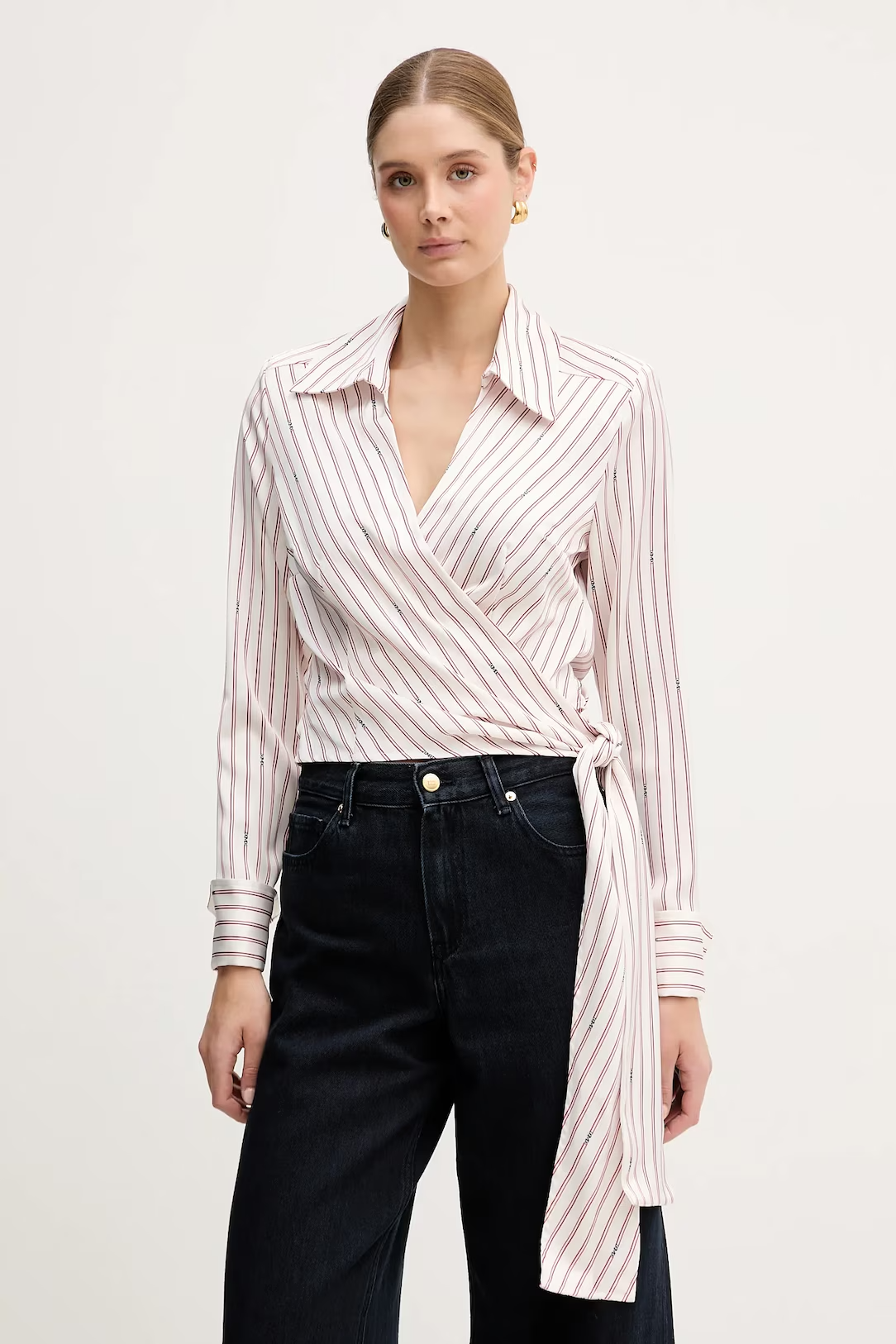 Blusa FATOU Riscas Vermelho - Guess Marciano 1