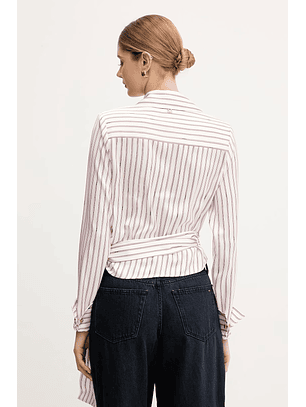 Blusa FATOU Riscas Vermelho - Guess Marciano