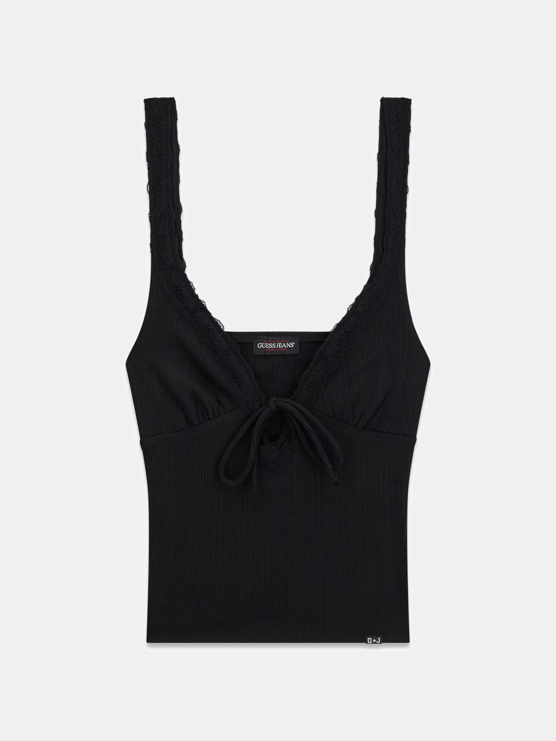 Top de Alças com Renda Preto - Guess Jeans 4