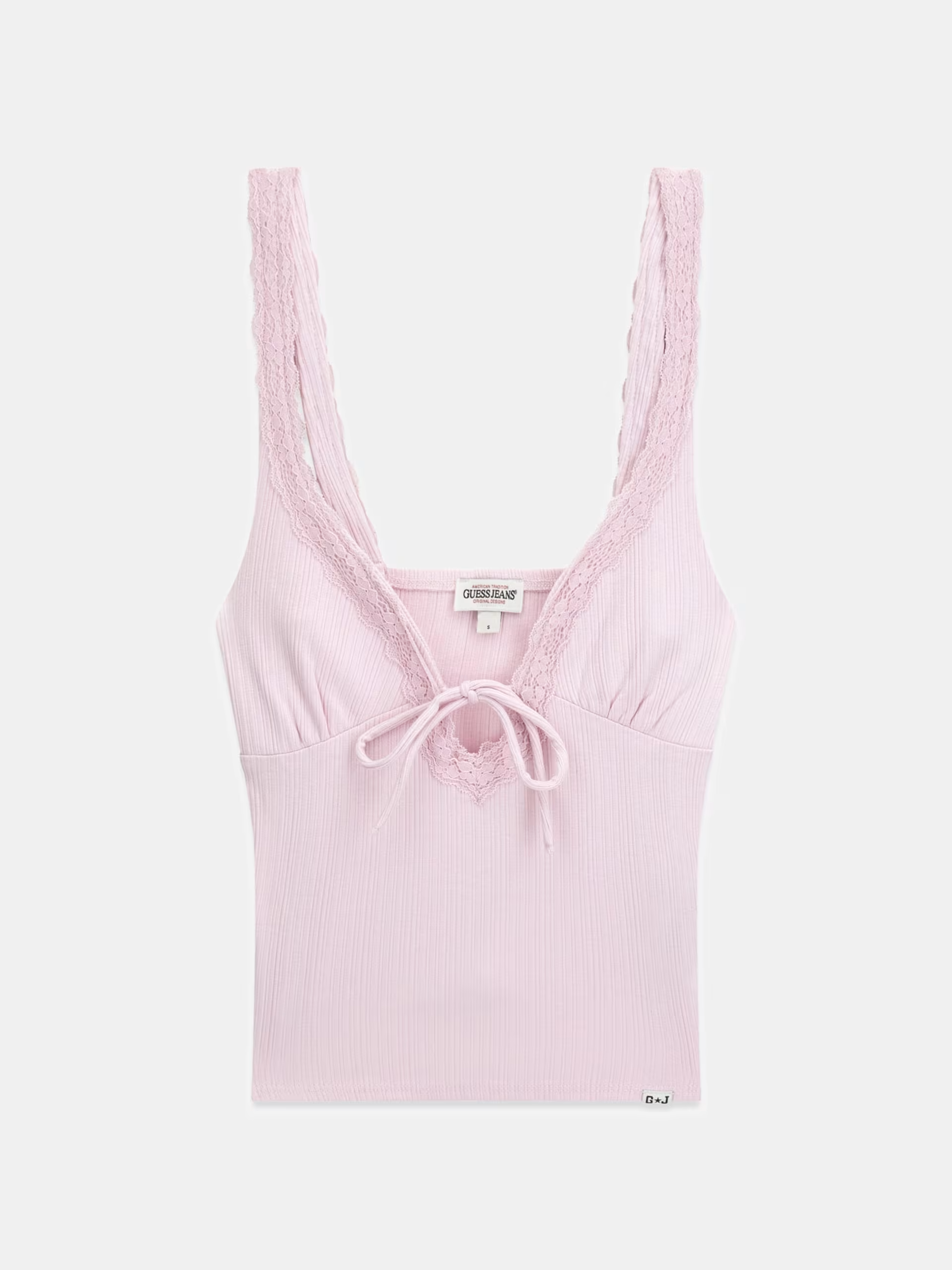 Top de Alças com Renda Rosa - Guess Jeans 4