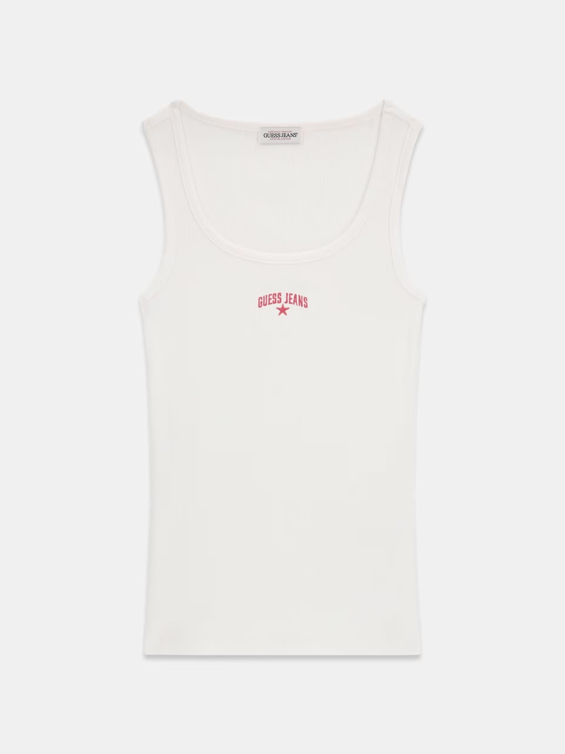 Top de Cavas Canelado Branco - Guess Jeans 4