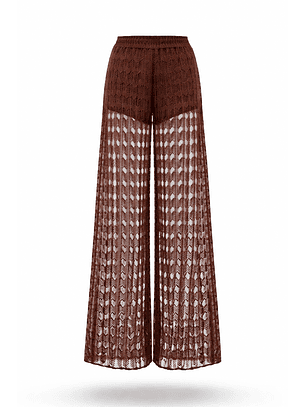 Calças de Renda Castanho - SAHOCO