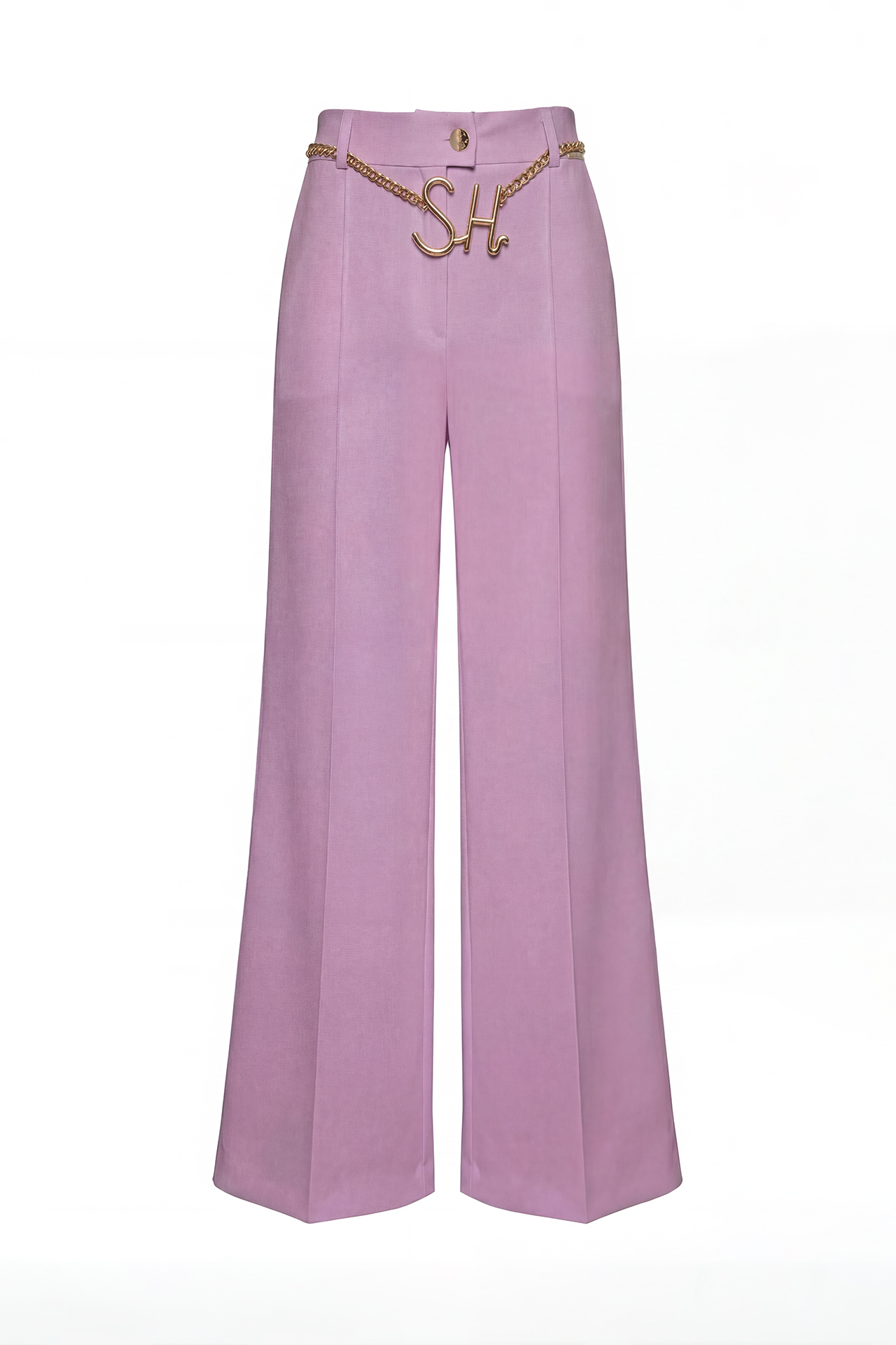 Calças Wide Leg com Pregas Lilás - SAHOCO 4