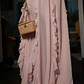 Vestido Comprido e folhos Rosa - SAHOCO - thumbnail 4