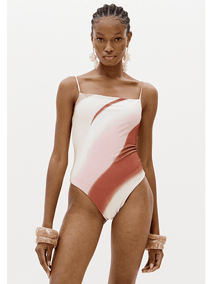 Body Reversível Estampa SANDFLOW + CLAYLINE - Lança Perfume 