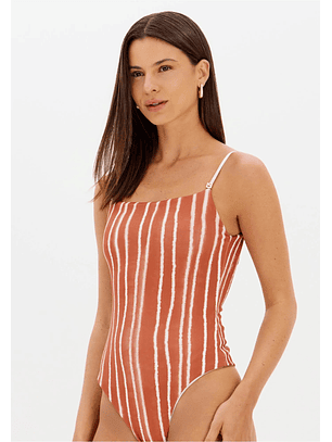 Body Reversível Estampa SANDFLOW + CLAYLINE - Lança Perfume 