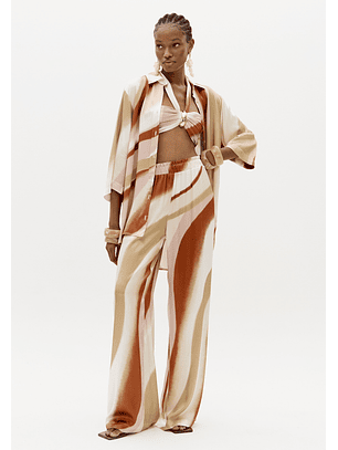 Camisa Acetinada SANDFLOW - Lança Perfume