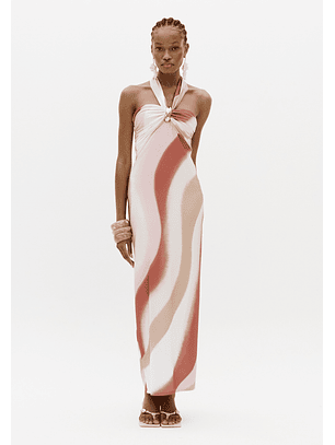 Vestido Justo Estampa SANDFLOW - Lança Perfume