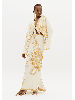 Saia Comprida TURTLE LOCAL Branco - Lança Perfume 