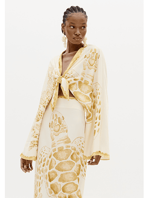 Blusa TURTLE LOCAL Branco - Lança Perfume 