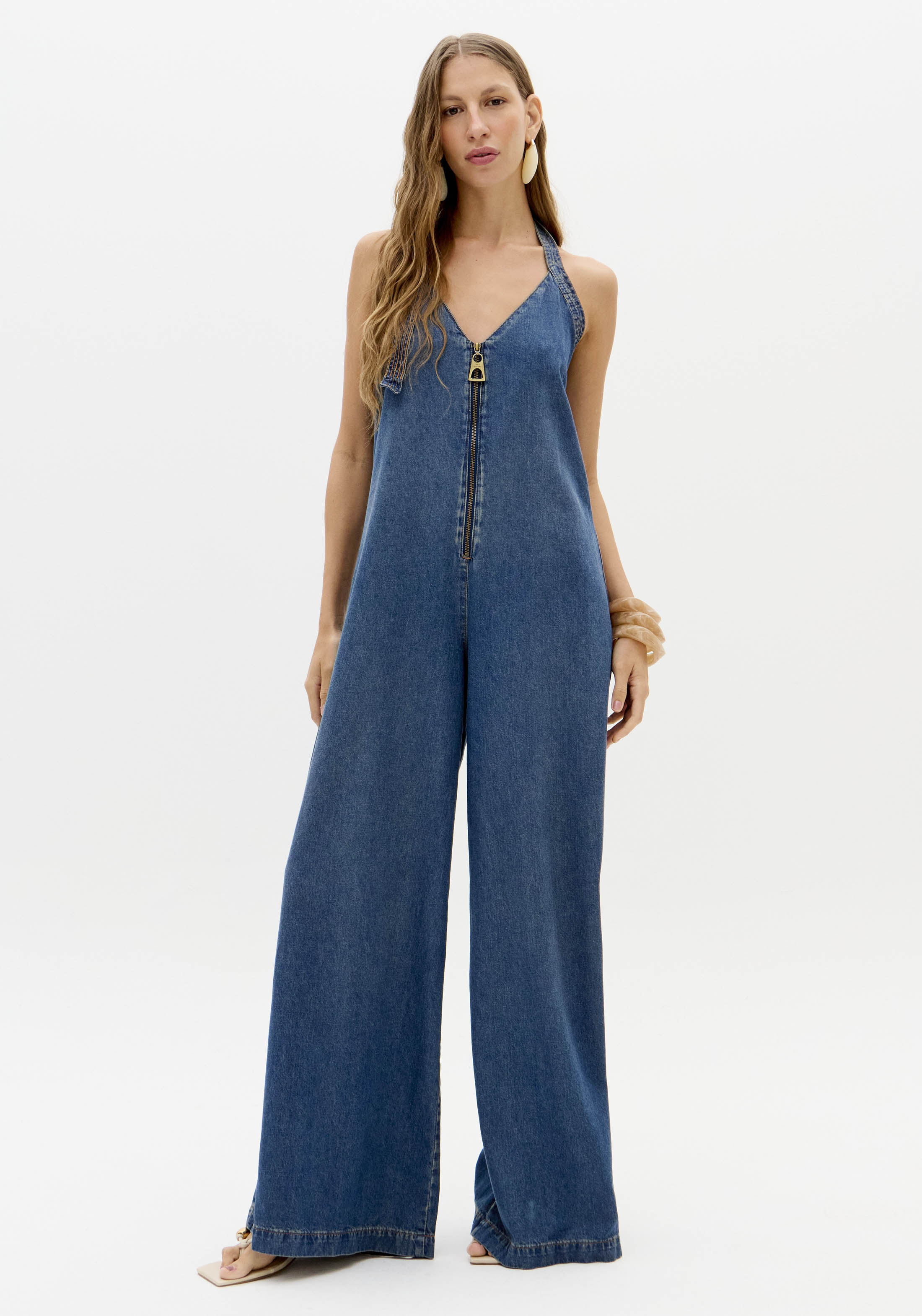 Macacão com Fecho em Ganga - Lança Perfume 1