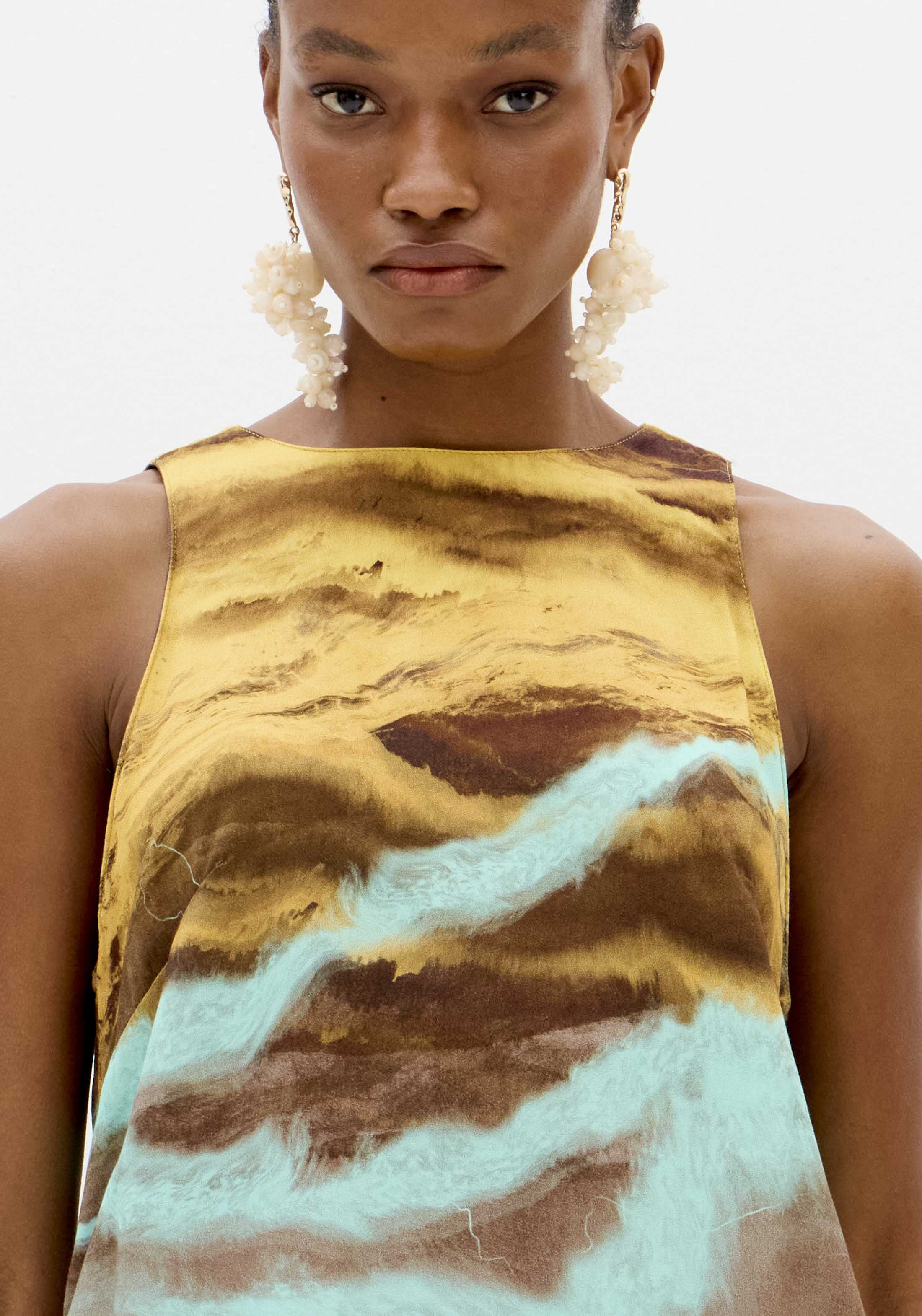 Top MARBLE Castanho e Turquesa - Lança Perfume 5