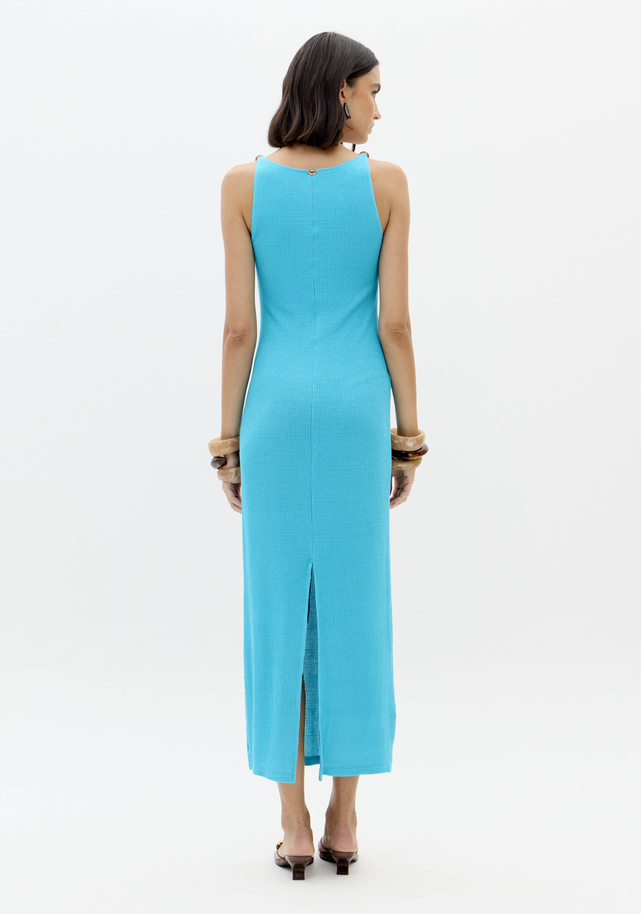 Vestido de Alças PISCINE Turquesa - Lança Perfume 2