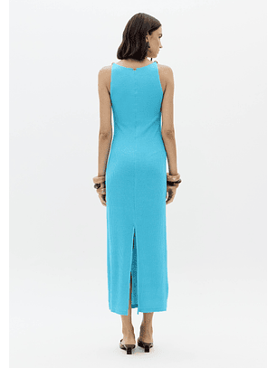 Vestido de Alças PISCINE Turquesa - Lança Perfume