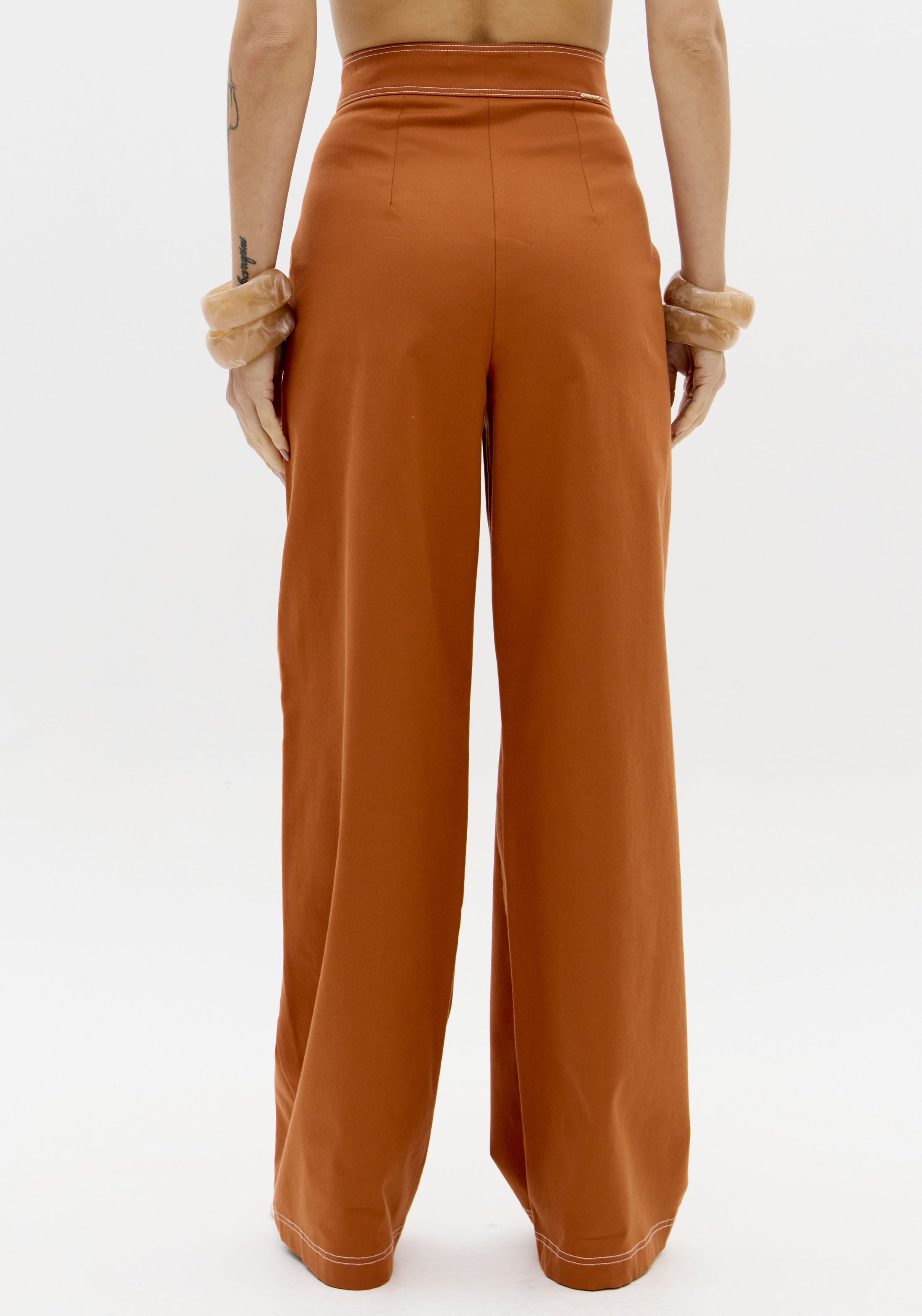 Calças Com Costura Ferrugem - Lança Perfume 2